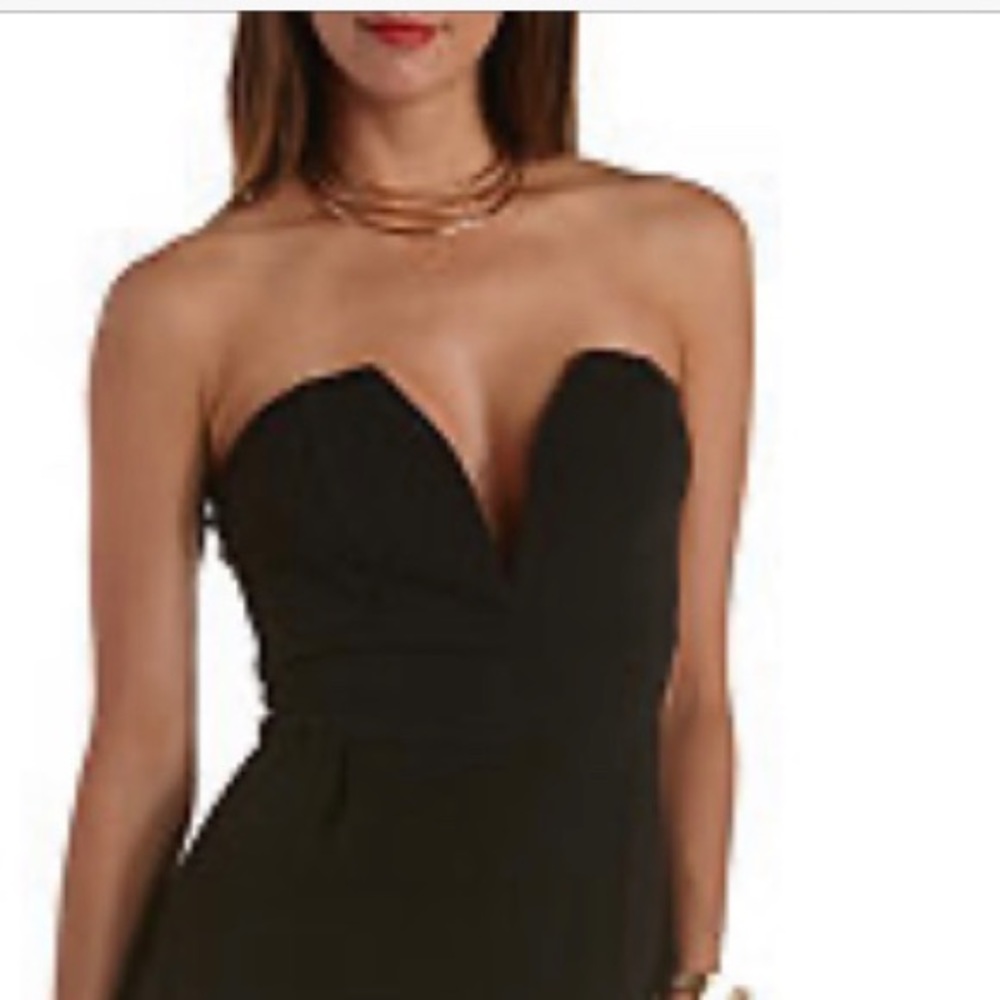 Charolette Russe Black Jumpsuit -XS